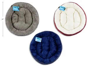 20.08In X 5.12In Non-Slip Donut Bed. 3 Asst.Colours. Cht.