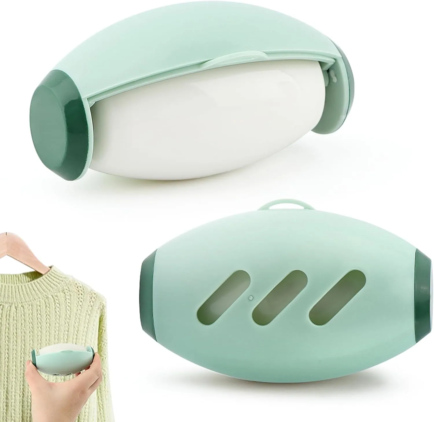 2pcs Reusable Lint Rollers for Pets Hair Washable Sticky Roller Reusable Pet Fur Collector Washable Pet Hair Remover for Clothes(Color:Green)