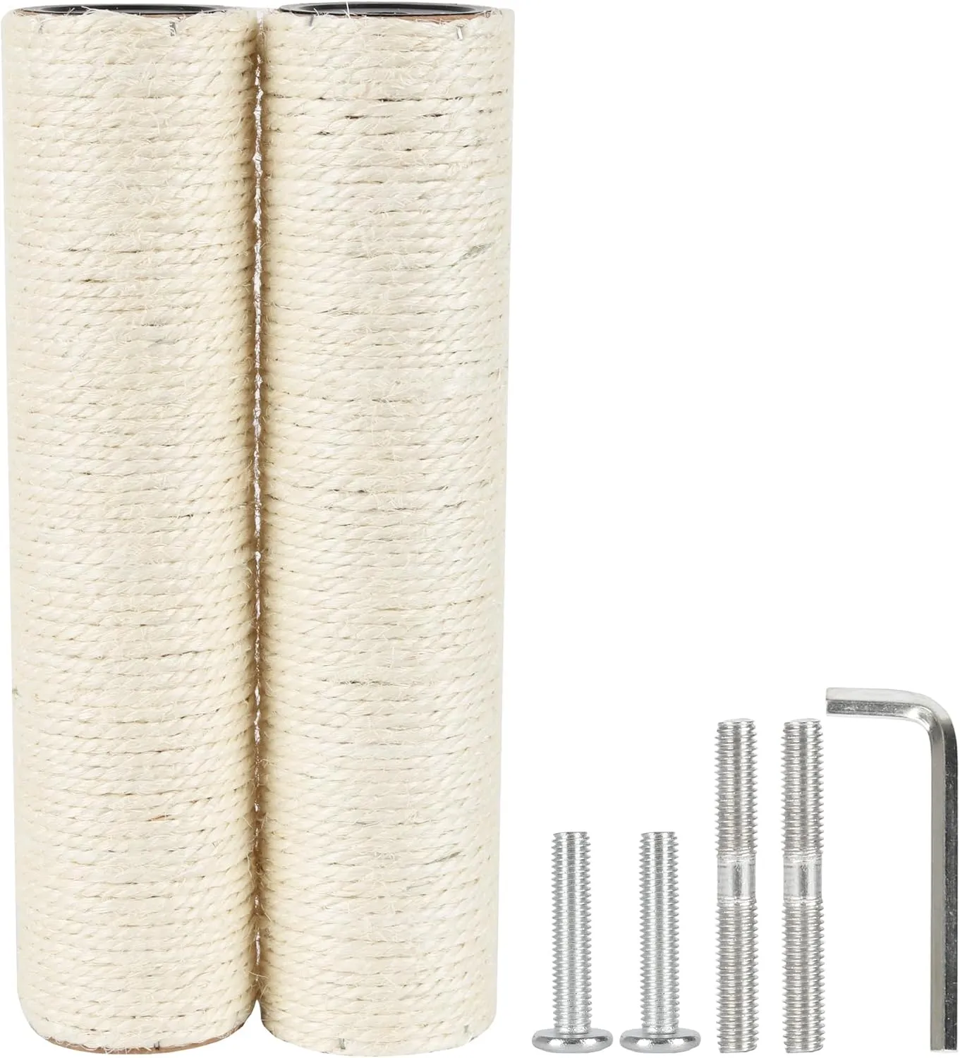 7.4cm 2.91in Diameter Cat Tree Scratching Post Replacement Sisal Pole Parts for Cat Tower (M8, 11.81in/30cm)