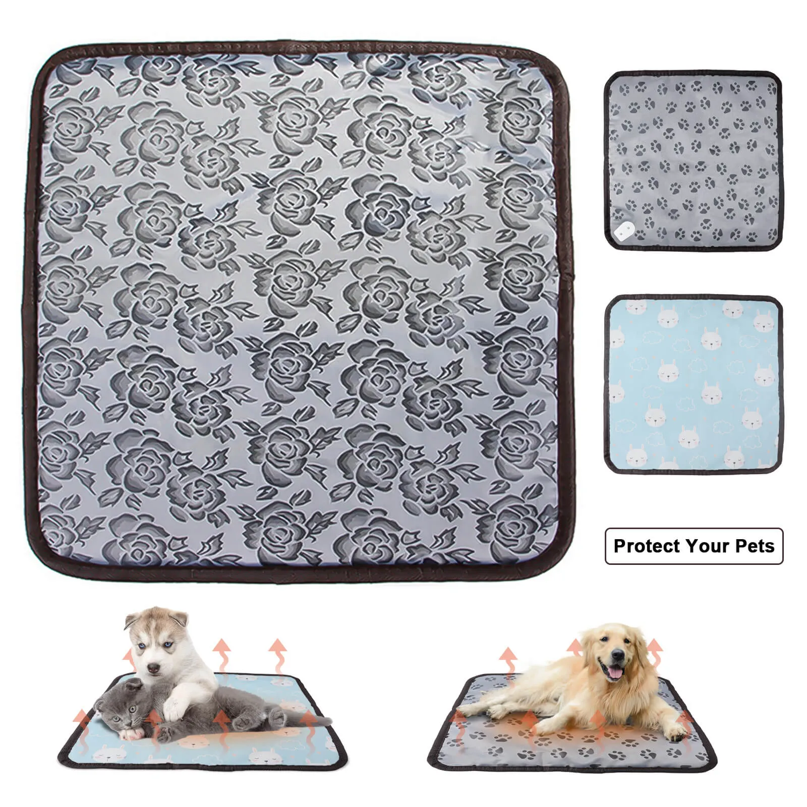 Adjustable Pet Heating Pad with Chew Resistant Steel Cord
