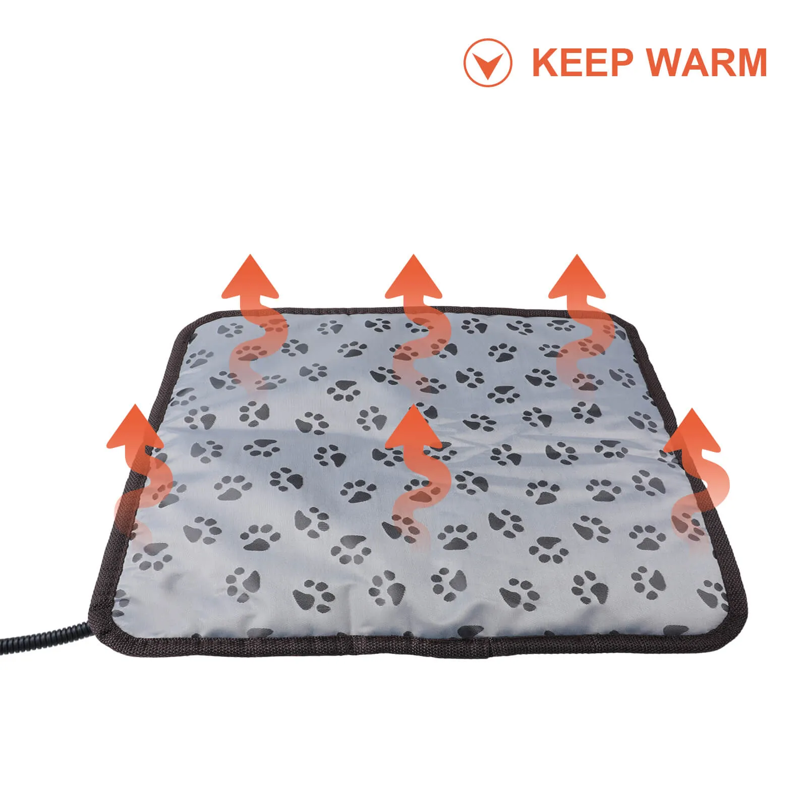 Adjustable Pet Heating Pad with Chew Resistant Steel Cord