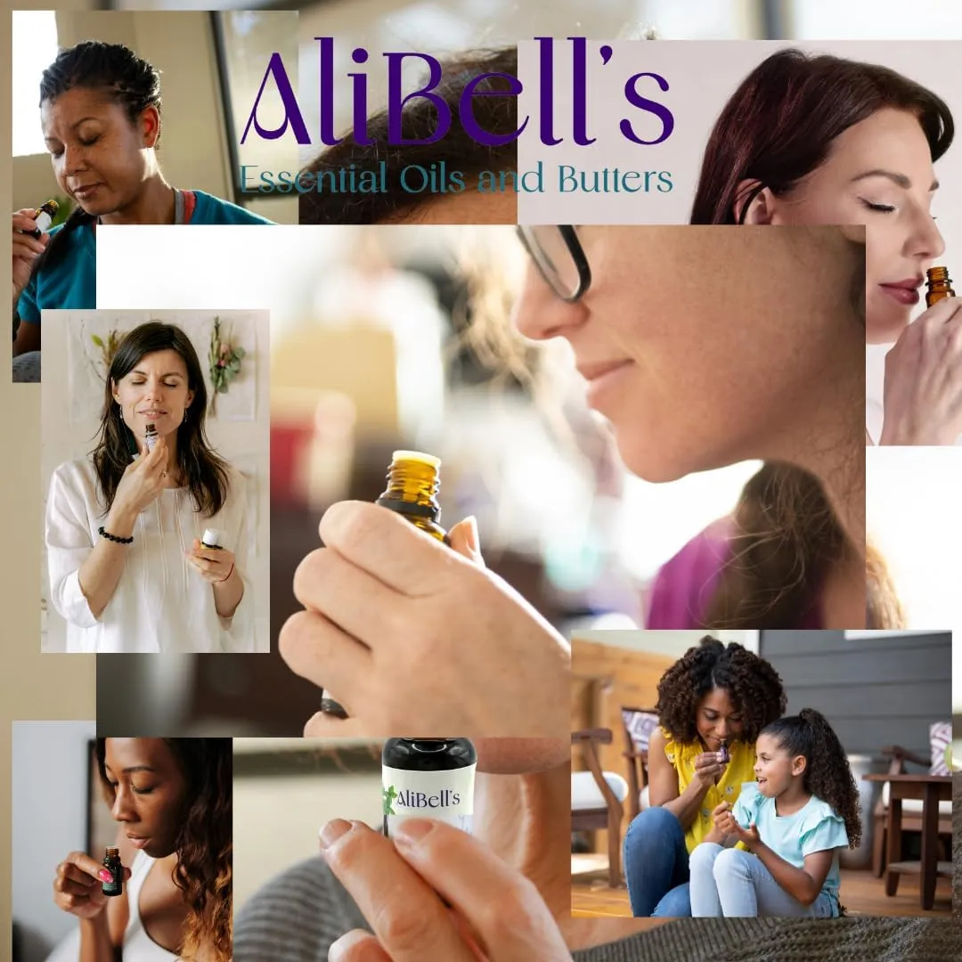AliBell's- Lemon Grass Oil Essential Oil - Essential Oils for Soap Making - 15 ml Undiluted Therapeutic Grade A Organic Concentrate for Any Use, Energize with Pet Safe Fresh Lemony Scent