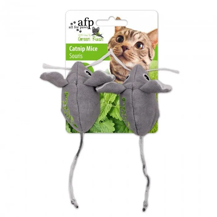 All For Paws Green Rush Catnip Mice