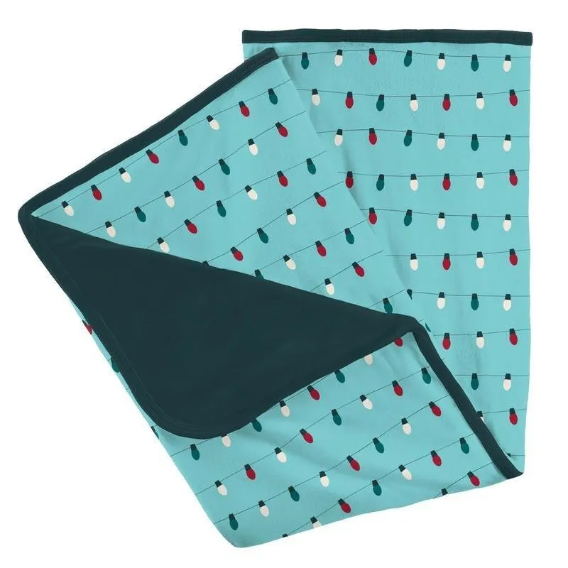Baby Print Bamboo Stroller Blanket, Iceberg Holiday Lights - One Size (WCA22)