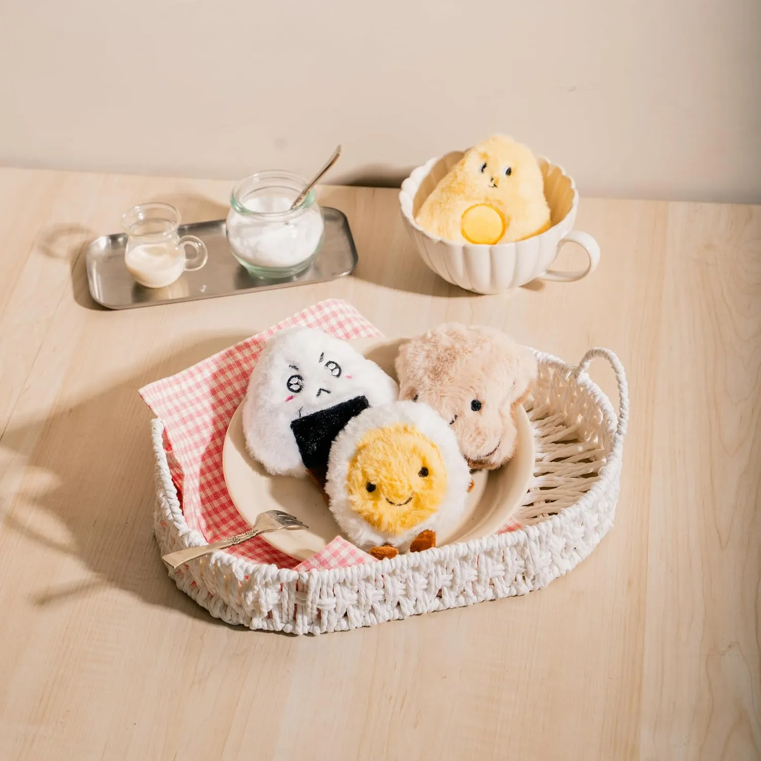 BLUE BAY Plush Interactive Toy with Catnip for Cats and Kittens | Chew, Bite, Boredom Relief (Sunnyside Egg)