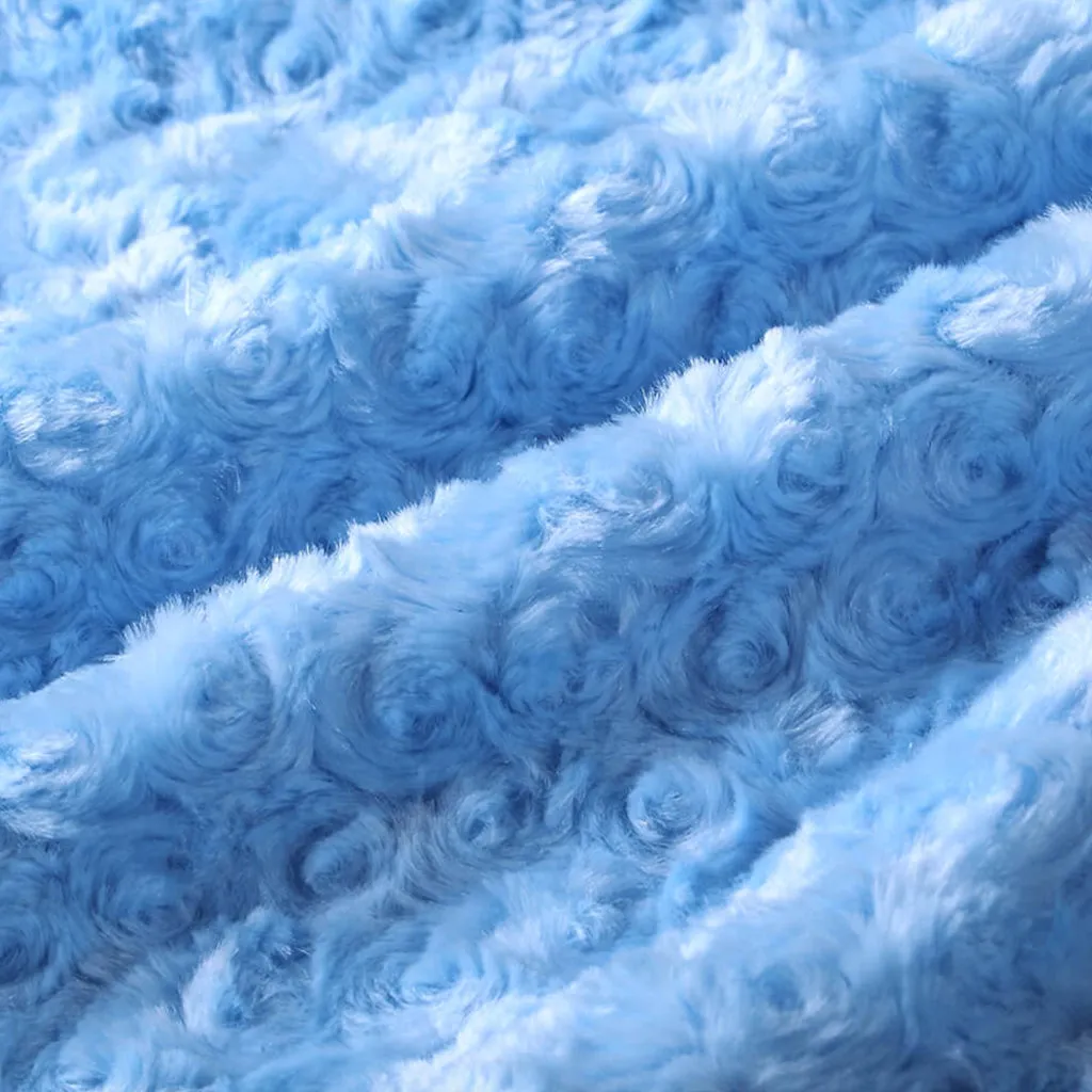 Blue Rosebuds Throw