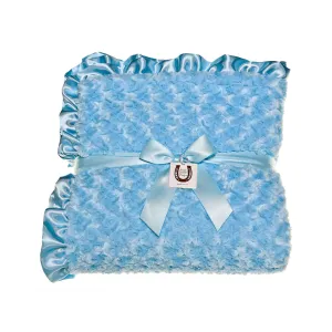 Blue Rosebuds Throw