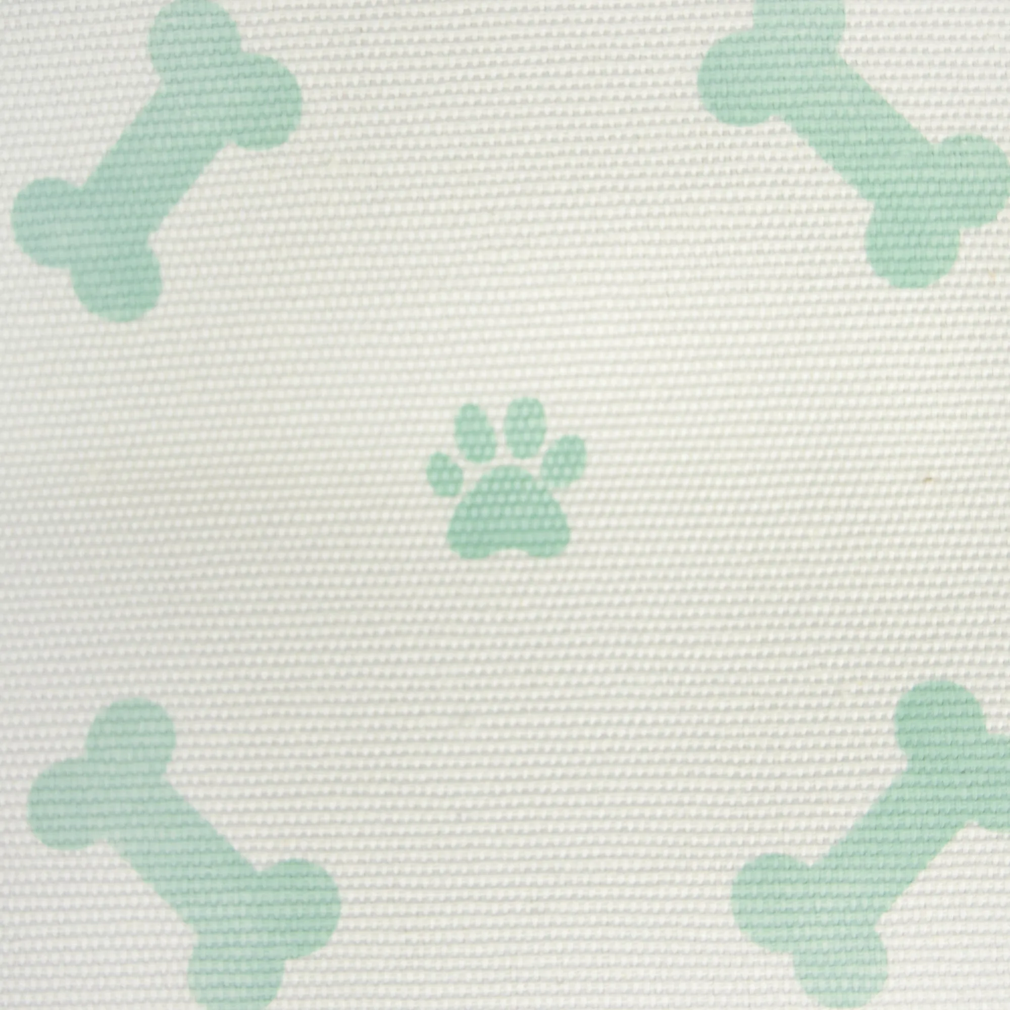 Bone Dry Collapsible Pet Storage Bin, Paw/Bone Print, Mint, Small - 14x8x9"