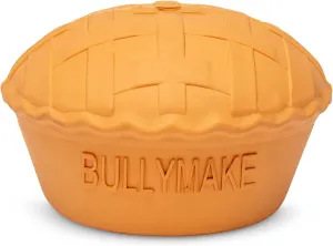 BULLYMAKE  Ballistic Pie Rubber Chew Toy for Dogs  Rubber Toy for Dogs  Made in USA  Treat Stuffing Toy