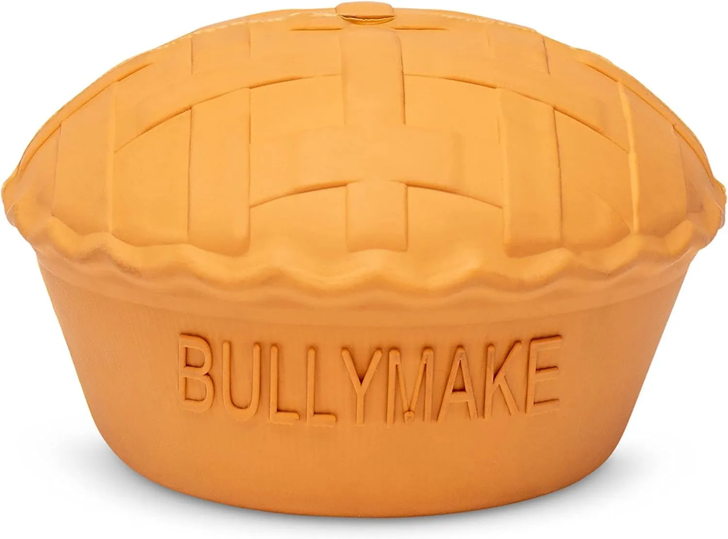 BULLYMAKE  Ballistic Pie Rubber Chew Toy for Dogs  Rubber Toy for Dogs  Made in USA  Treat Stuffing Toy