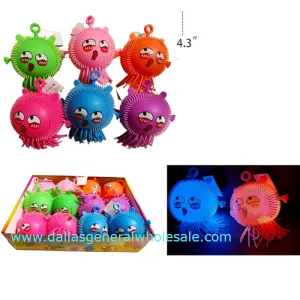 Carnival Light Up Squishy Puffer Balls Wholesale