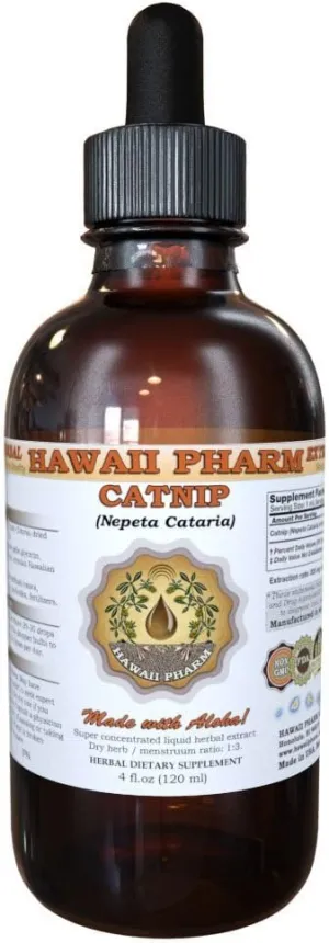 Catnip Liquid Extract, Organic Catnip (Nepeta Cataria) Tincture Supplement 4 oz