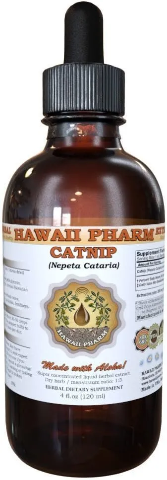 Catnip Liquid Extract, Organic Catnip (Nepeta Cataria) Tincture Supplement 4 oz