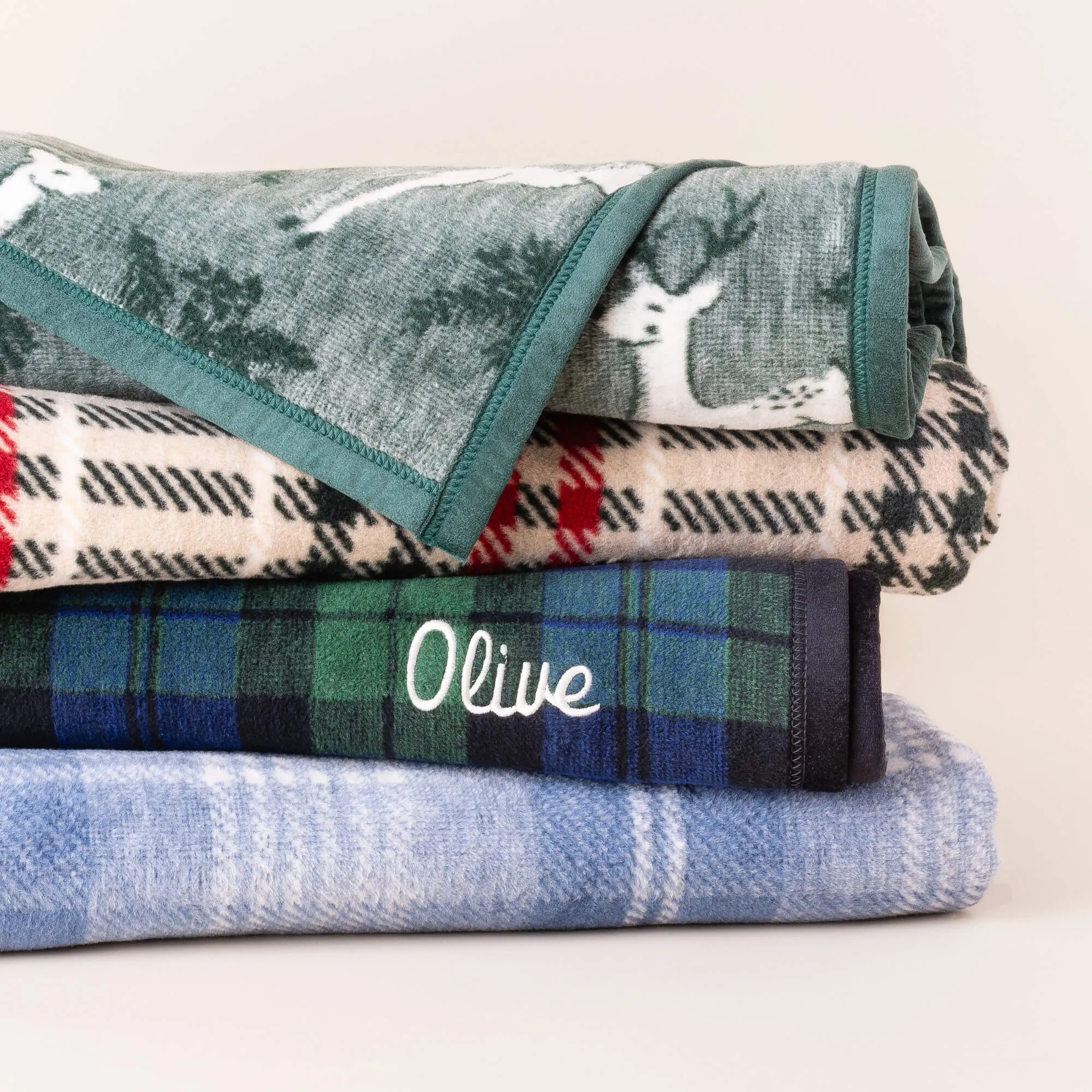 ChappyWrap x TFD Eggnog Plaid Dog Blanket