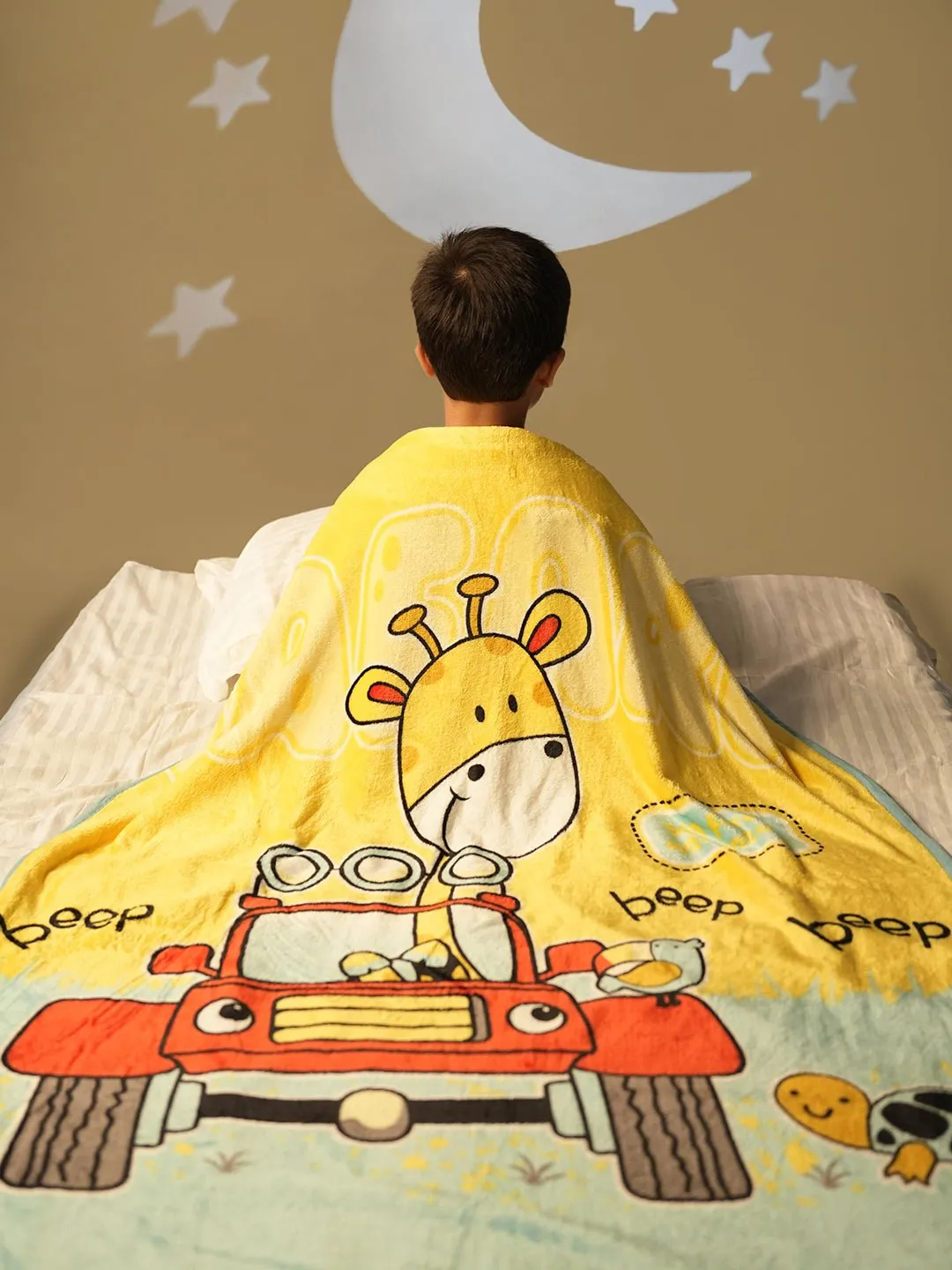 Charming Giraffe Blanket for Boys and Girls, 100 * 140 cm