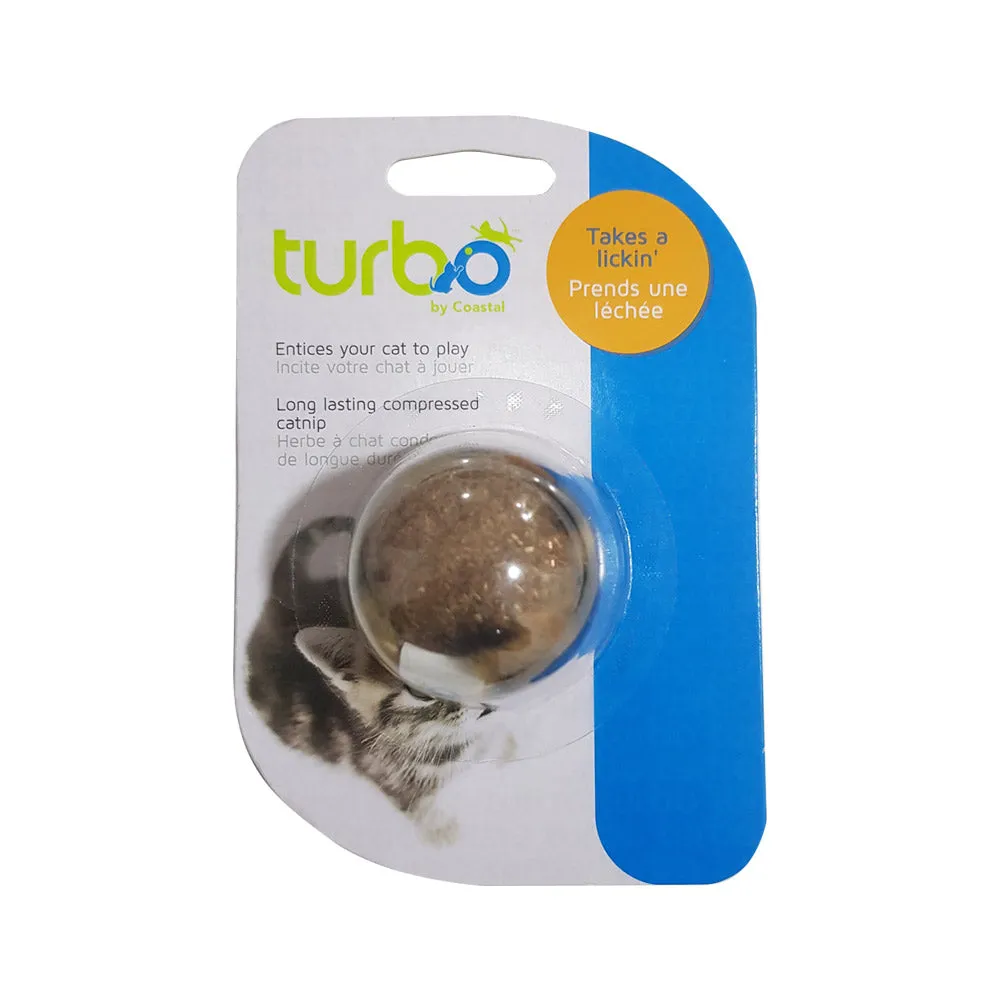 COASTAL Turbo Compressed Catnip Furry Ball