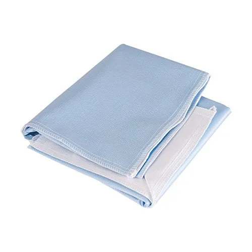 DMI Waterproof Furniture and Bed Protector Pad, 3 Ply, Reuseable, 34 x 24, Blue