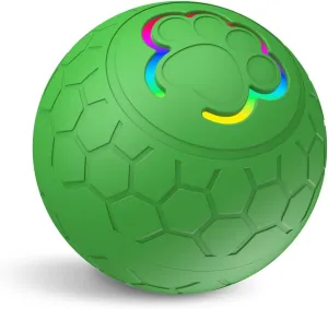 Dog Toy Balls, Interactive Toys for Puppy Small Dogs Cats, Robust self-Rolling Ball, Tough Motion Activated Automatic Moving Dog Ball Toys Indoor Outdoor, Green