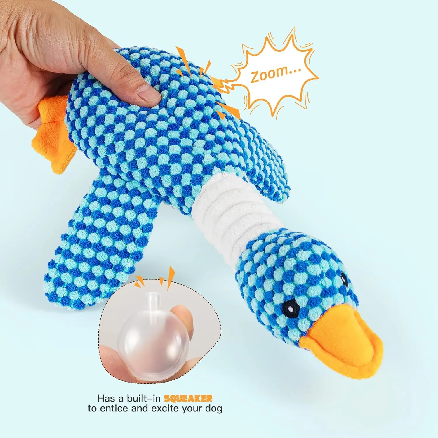 Dog Toys for Large Dogs Interactive Squeaky Plush Toy to Keep Them Busy Stuffed Rope Chew Toy for Large Medium Small Breed Sizes