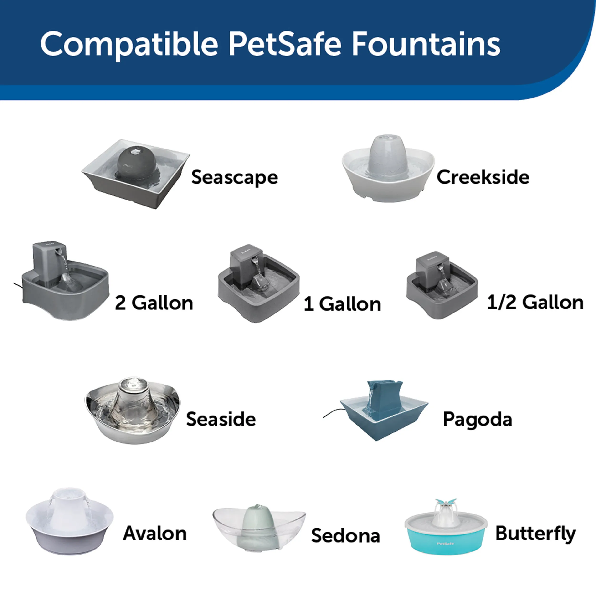 Drinkwell® Avalon & Pagoda Fountain Activated Carbon Filters (12-Pack)