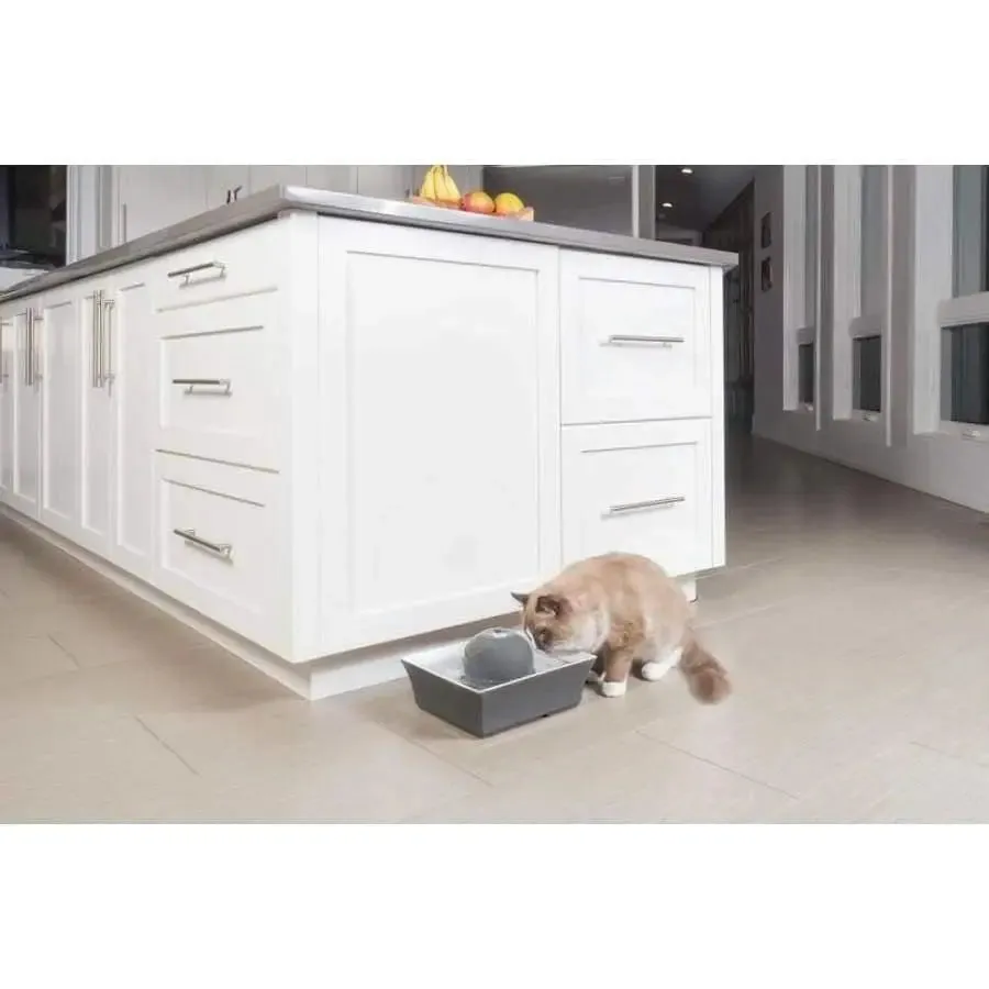 Drinkwell Seascape Pet Fountain 70oz Grey