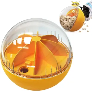 Enrichment Interactive Dog Treat Toy - Mental Stimulation for DogsMentally Stimulating Dog Toys for Boredom Busy (Orange-Beginner)
