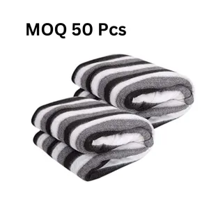 Fleece Blanket for Donation | Donation Blankets At Wholesale Price (White and Black) MOQ 50 Pcs