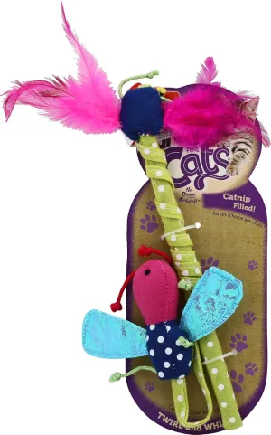 Hartz Just For Cats Twirl and Whirl Interactive Cat Toy Wand, All Breed Sizes