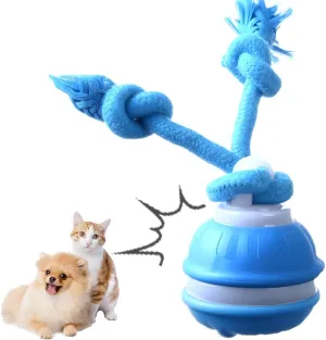 Interactive Dog Ball Toy - Motion Activated, Squeaky Self Rolling Vibrating Dog Ball for Cat & Puppies & Medium Dogs, USB Rechargeable Indoor/Outdoor Play (Blue)