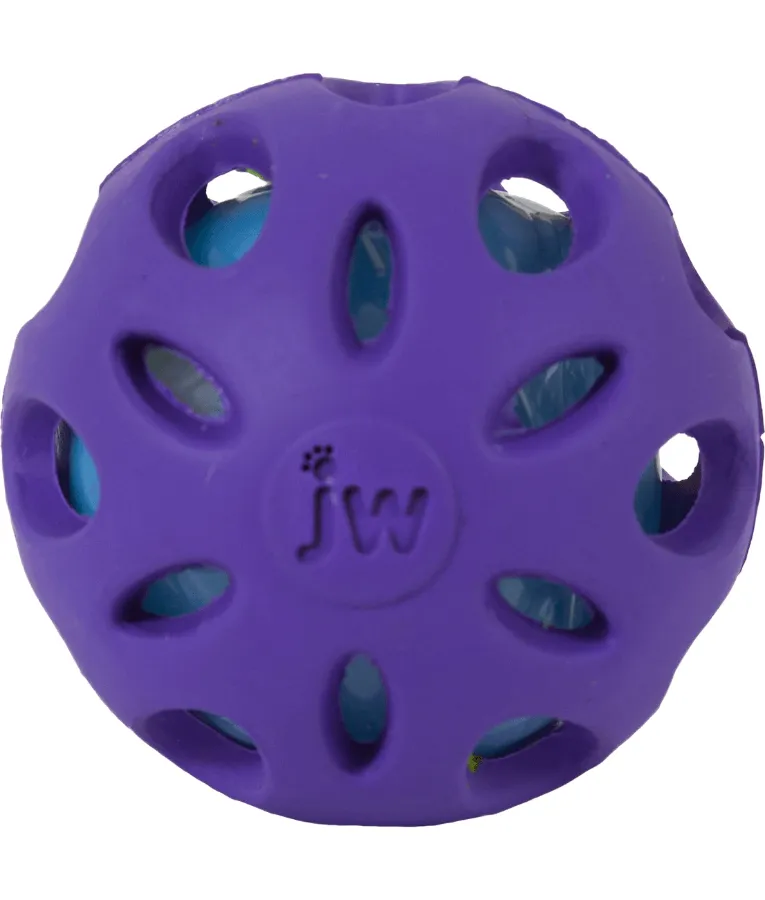 JW Crackle Heads Crackle Ball Dog Toy
