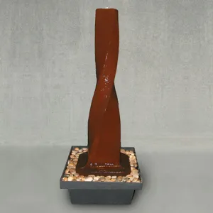 Modern Spiral Fountain Fiore Stone