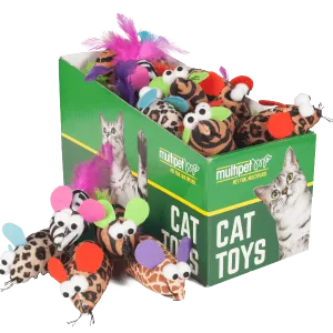 Multipet Feather Mouse Catnip Cat Toy