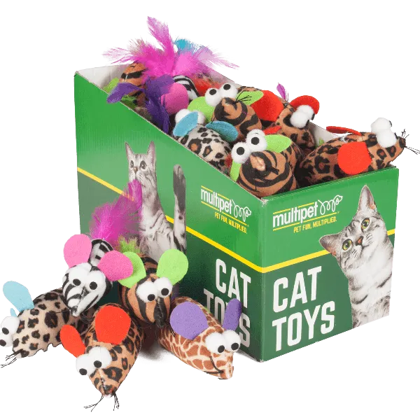 Multipet Feather Mouse Catnip Cat Toy