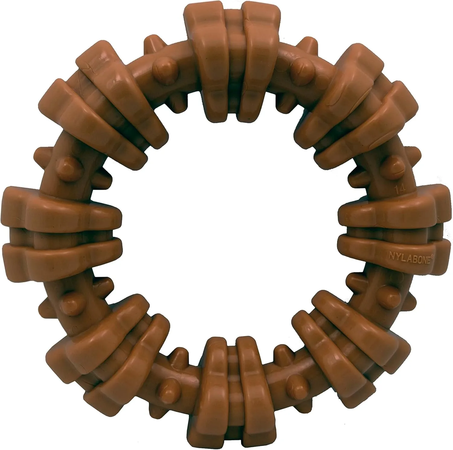 Nylabone Textured Ring Power Chew Toy for Dogs, Dog Toys for Aggressive Chewers, Flavor Medley, Small Dogs - Up to 25 lbs, 1 Count