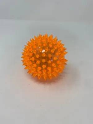 Outlet - Orange Squeaky Light up Dental ball - 0059
