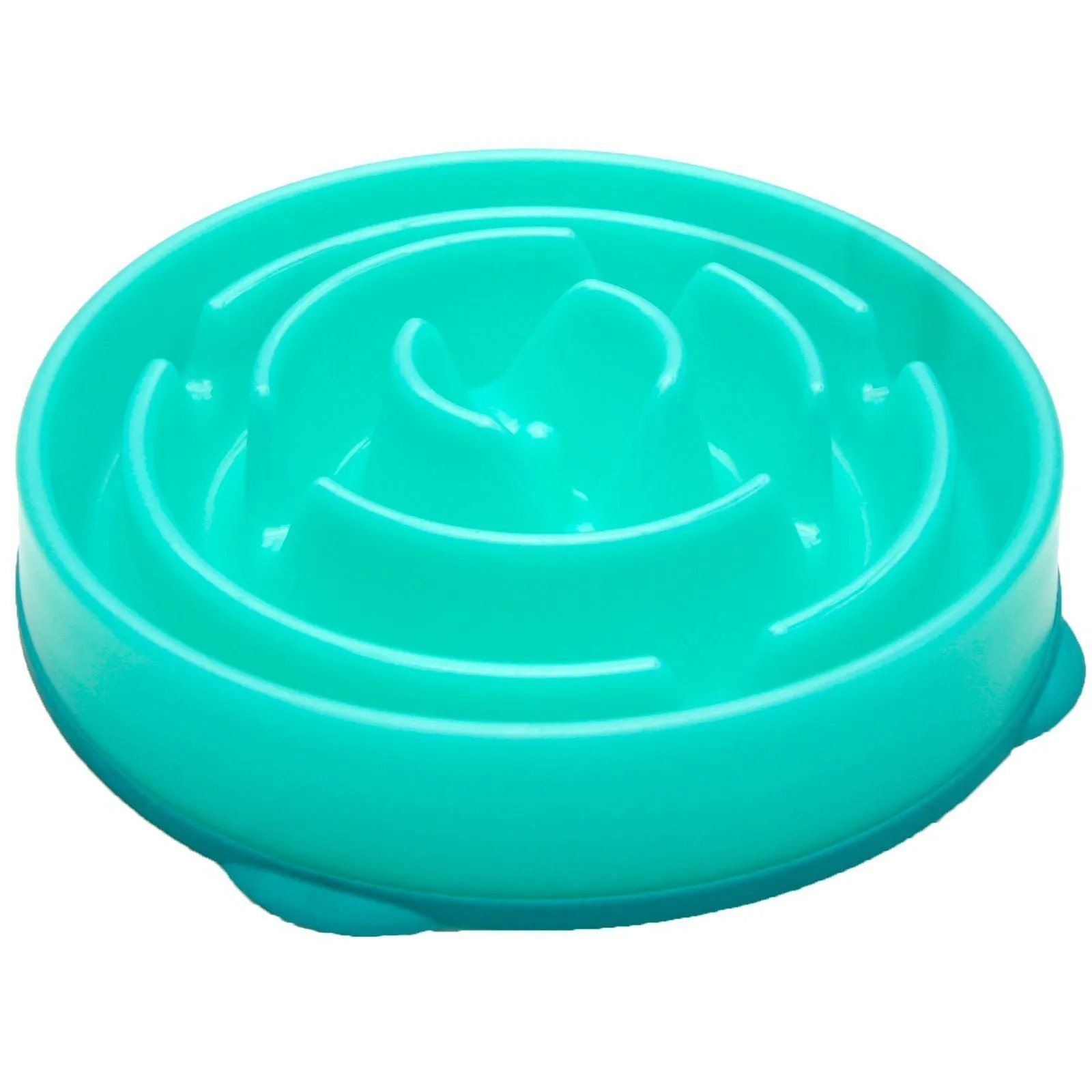 Outward Hound Fun Feeder Slo-Bowl Drop Dog Bowl Teal***