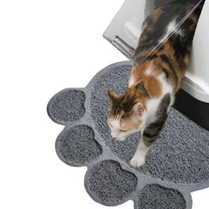 Paw Shape PVC Pet Mat - 45cm x 60cm