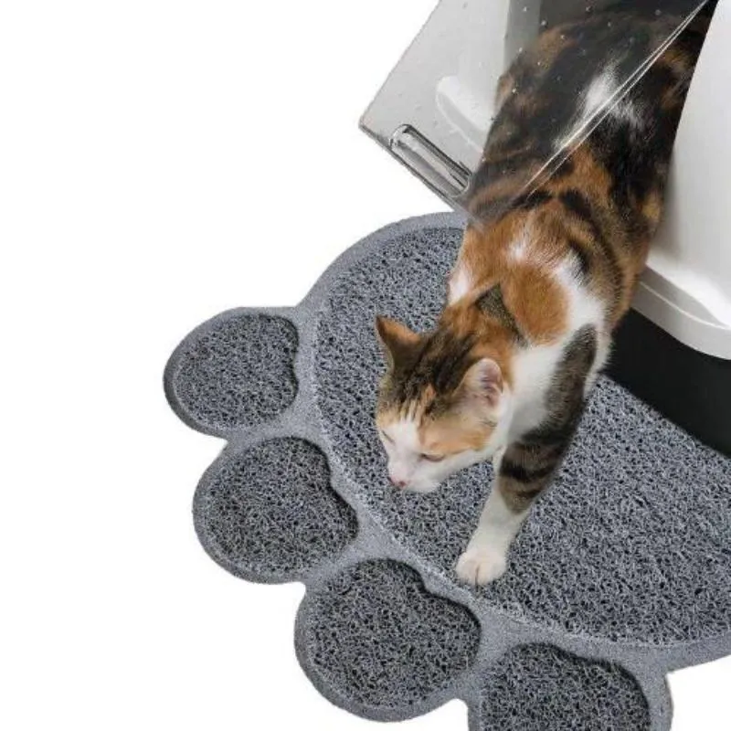 Paw Shape PVC Pet Mat - 45cm x 60cm