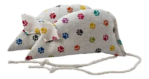 Pawprints on Cream Pack of 2 Catnip Mice
