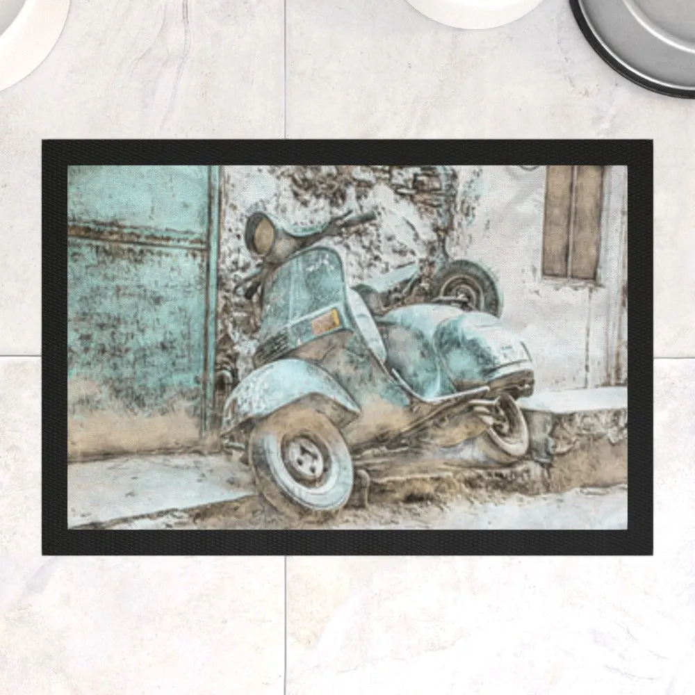 Pet Bowl Mats - Classic Scooter
