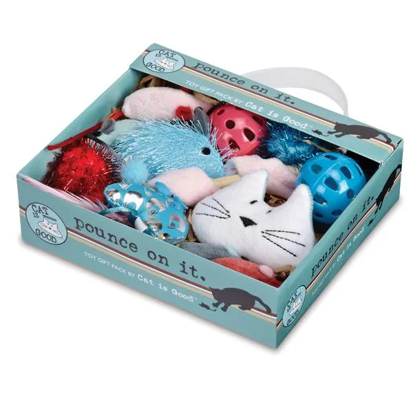 Pounce On It 12-Piece Cat Toy Gift Pack