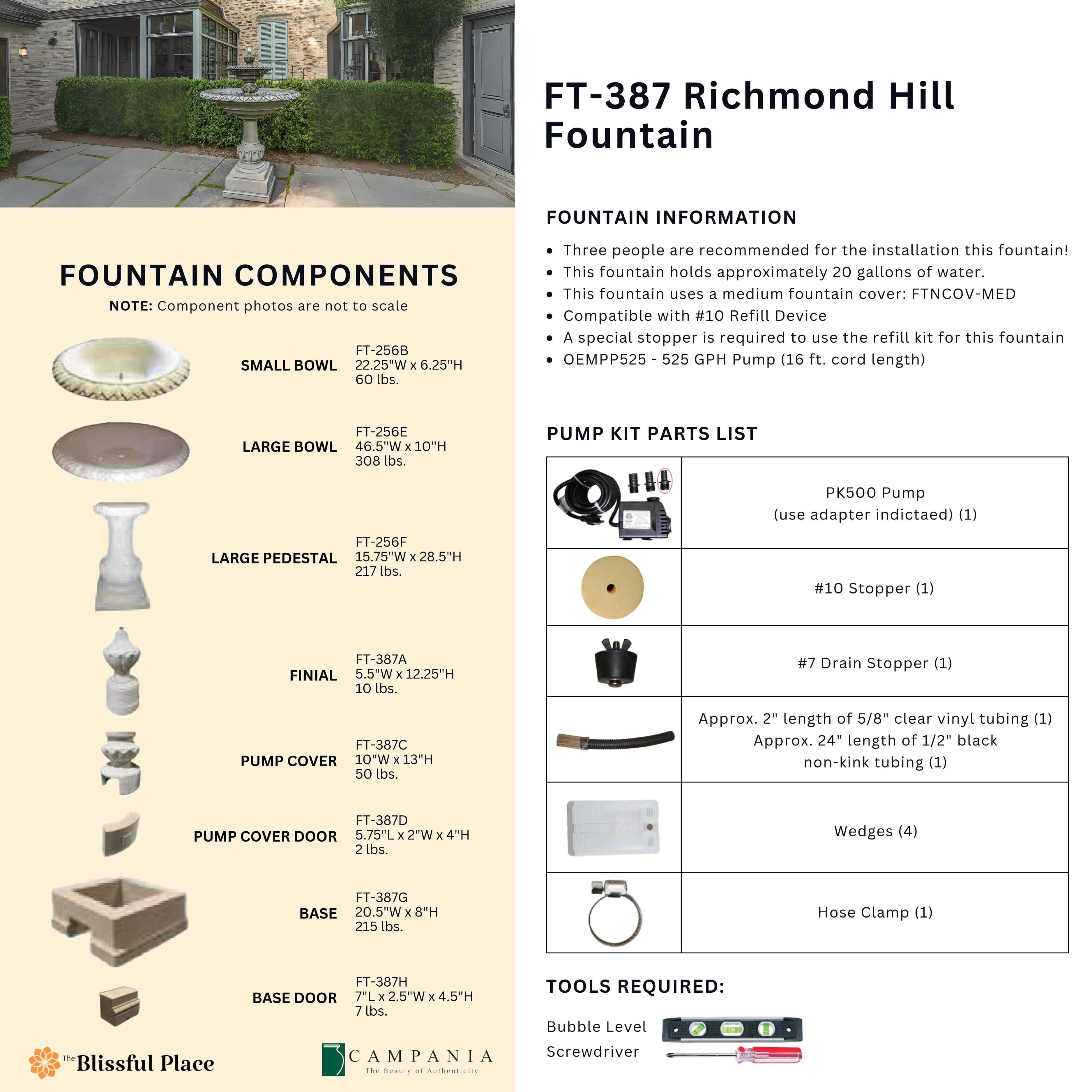 Richmond Hill Fountain Campania International