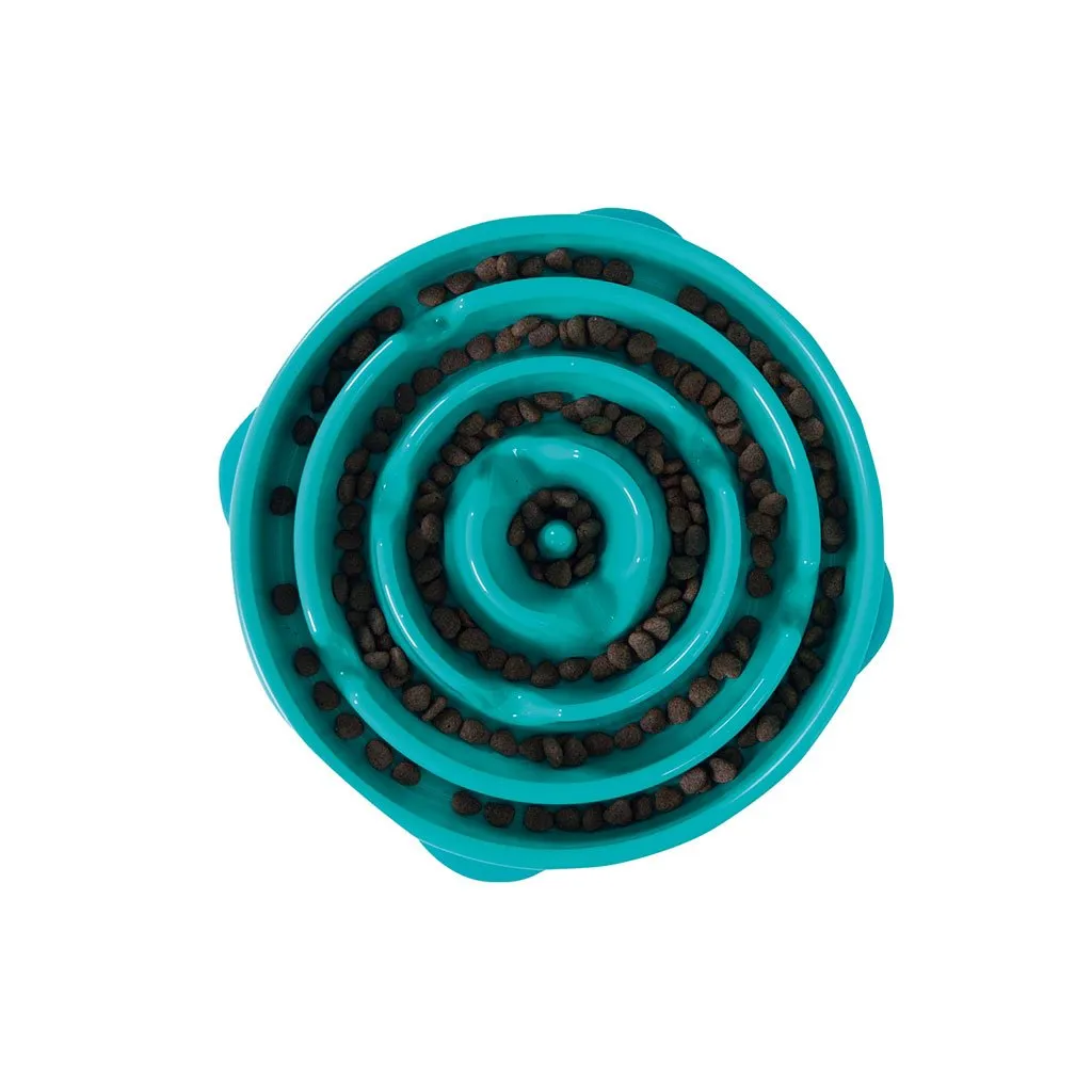 Slow Feeder Dog Bowl - Dog Bowl for Fast Eaters - Outward Hound Fun Feeder Slo-Bowl