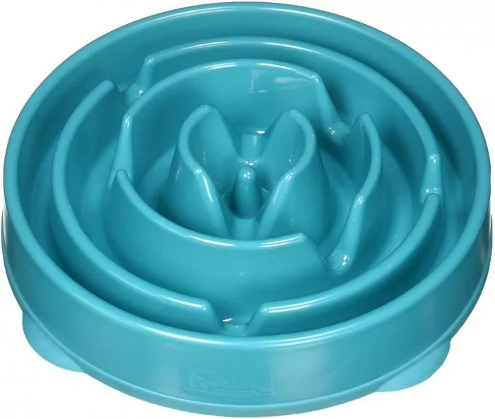 Slow Feeder Dog Bowl - Dog Bowl for Fast Eaters - Outward Hound Fun Feeder Slo-Bowl