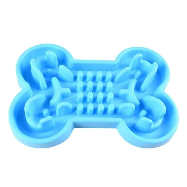 Slow Feeder Dog Food Bowl - Kibble or Canned Food - Dishwasher Safe