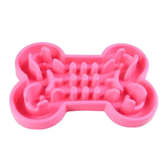 Slow Feeder Dog Food Bowl - Kibble or Canned Food - Dishwasher Safe