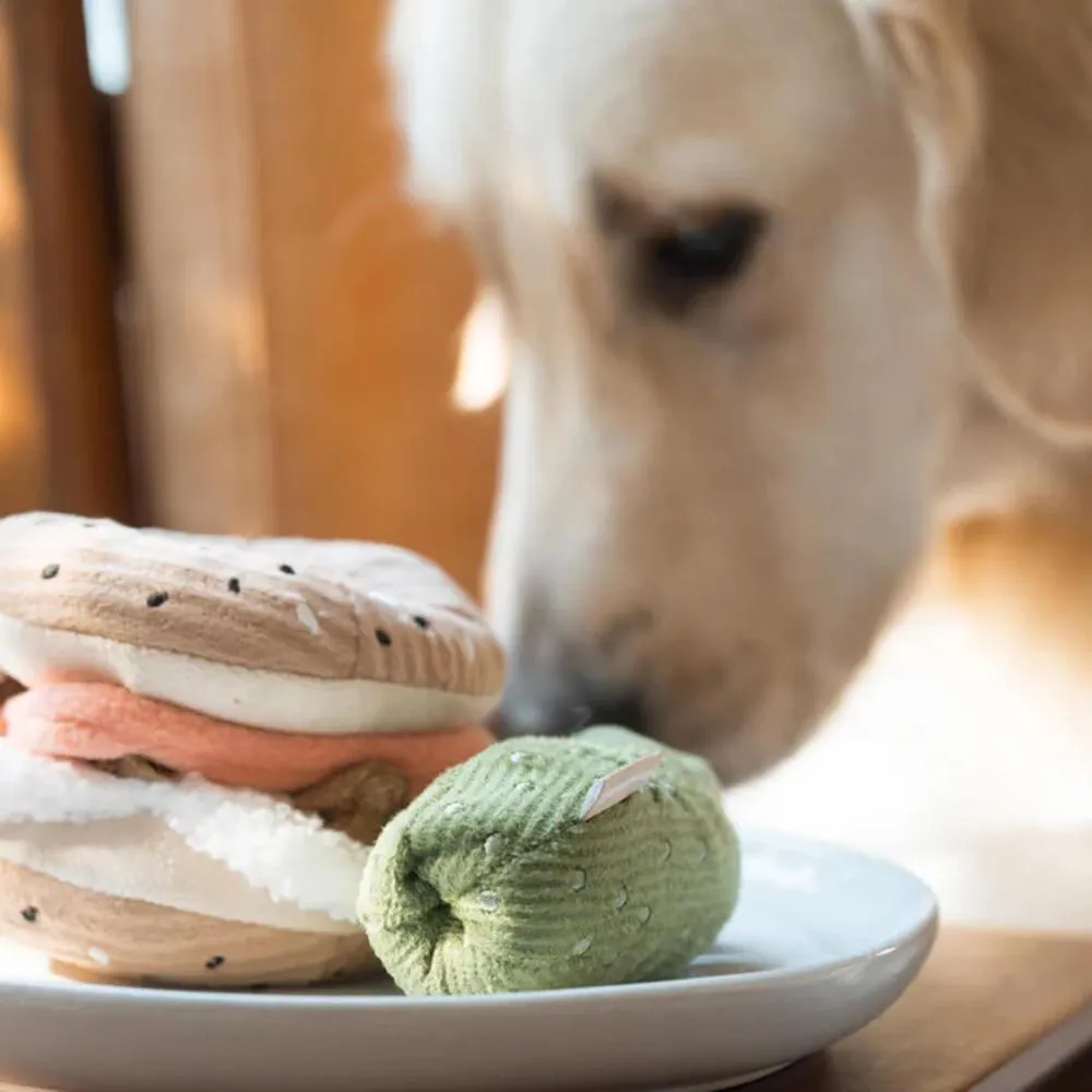 Snuffle Bagel with Pickle Dog Toy