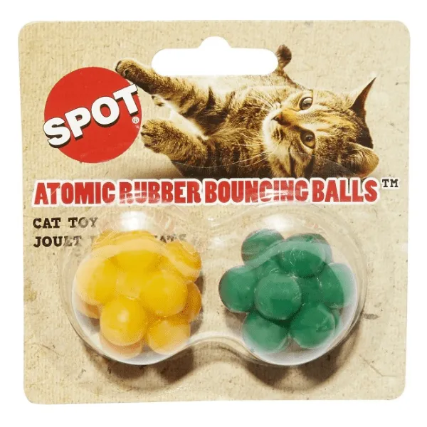 Spot Atomic Bouncing Balls Cat Toy 2-Pack
