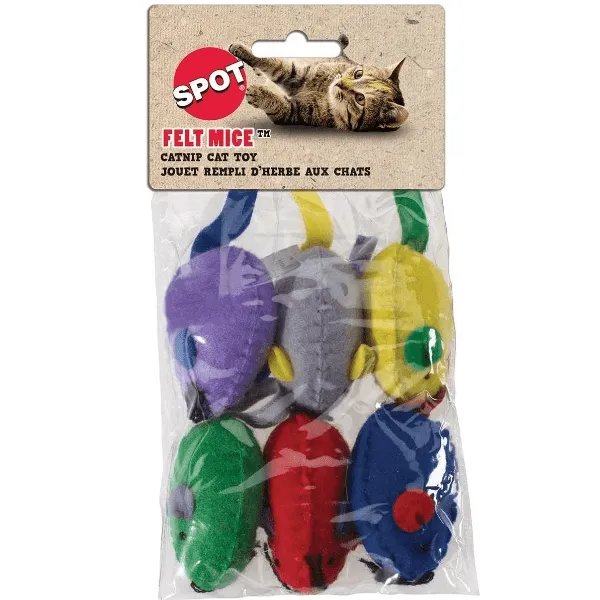 Spot Felt Mice Catnip Cat Toy