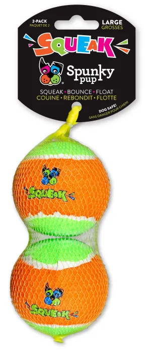 Spunky Pup- Squeaky Tennis Balls